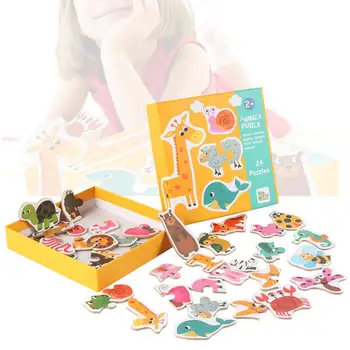 

HobbyLane Children Large Matching Puzzle Game Early Learning Card My First Jigsaw Puzzle Toys for Children Kids Educational Toys