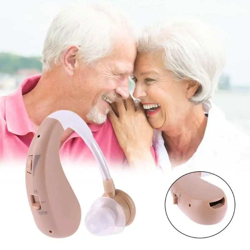 USB Charging Adjustable Hearing Aid Loudspeaker Voice Amplifier Earphone Gift for the Old Fashionable Bluetooth Appearance