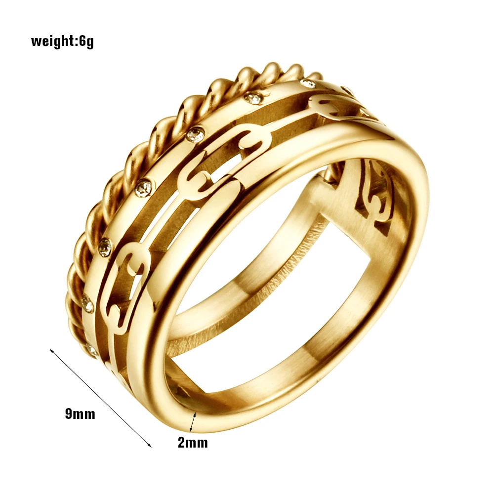JOVO эксклюзивные кольца золотого цвета, ювелирные изделия, серебряное широкое кольцо, кольца для влюбленных, подарок, CZ бусины, ювелирные изделия, кольца для мужчин