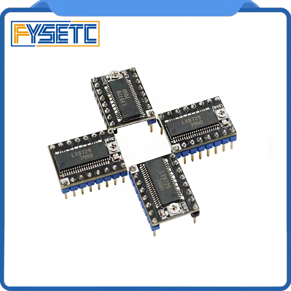 Части 3d принтера 4 шт./лот LV8729 Драйвер шагового двигателя 4-слой PCB Ультра тихий модуль драйвера совместимый с Lerdge