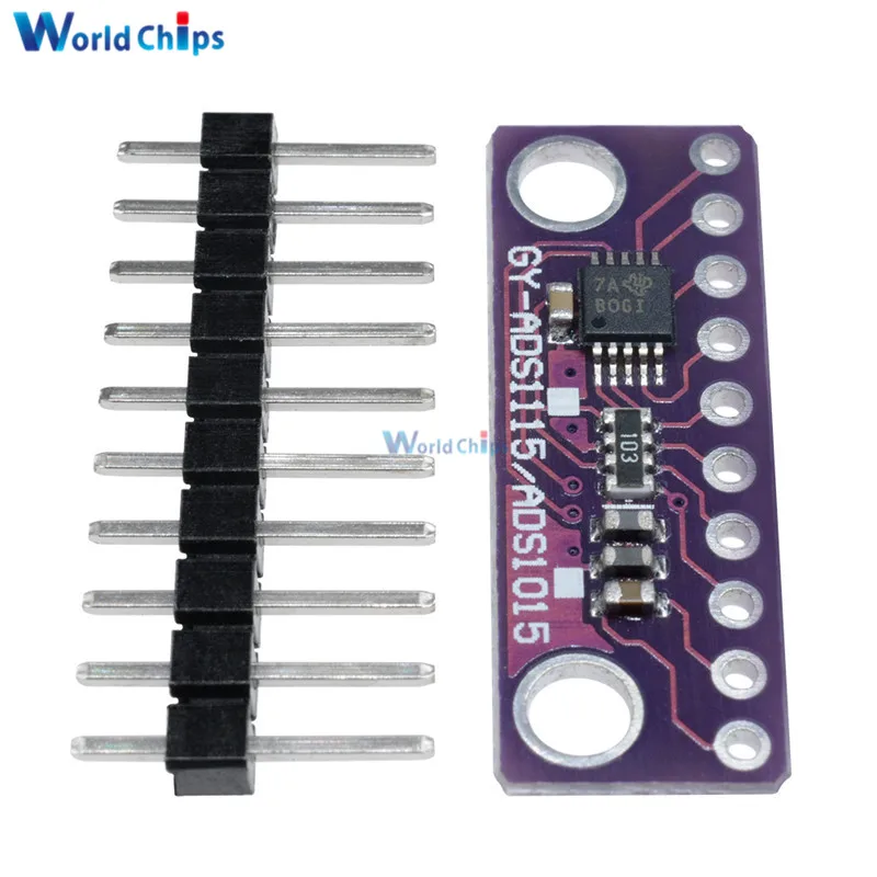 16 бит IIC I2C 4 канальный ADS1115 модуль ADC с усилителем Pro Gain для Arduino 2 В до 5