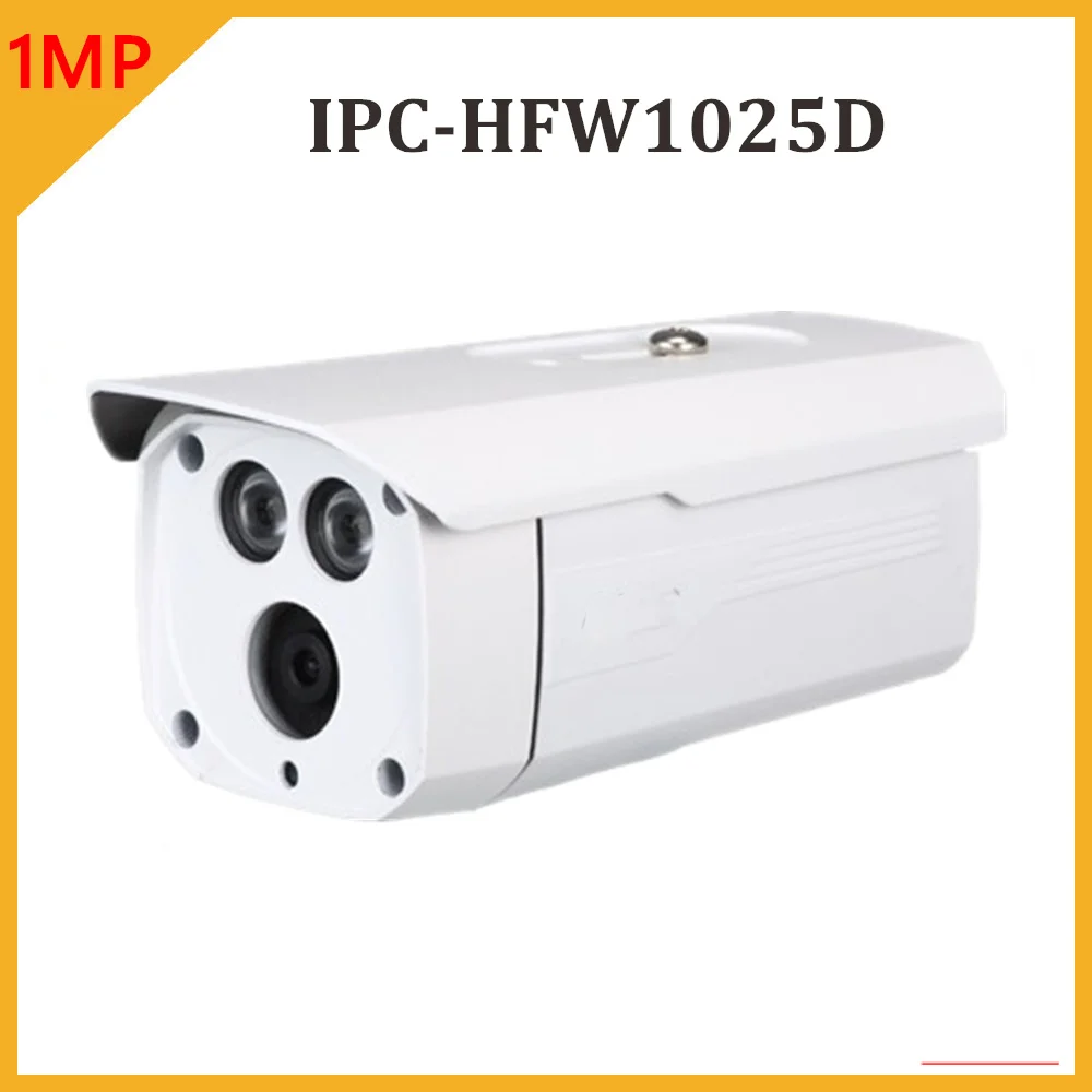

Wholesale DH IPC-HFW1025D 1MP SMART H.264 Bullet Network IP Camera Onvif Waterproof IP67 Outdoor Camera IR 80m