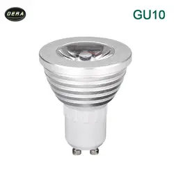 Низкая цена GU10 GU5.3 MR16 3 W светодиодный E27 E14 RGB светодиодный лампы Spotlight Лампа светильник DC12v AC85-265V