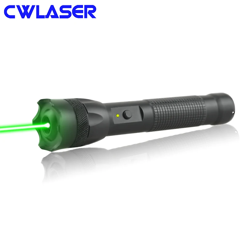 CWLASER высокая мощность 2 Mode 532 нм фокусируемая Зеленая лазерная указка с замком