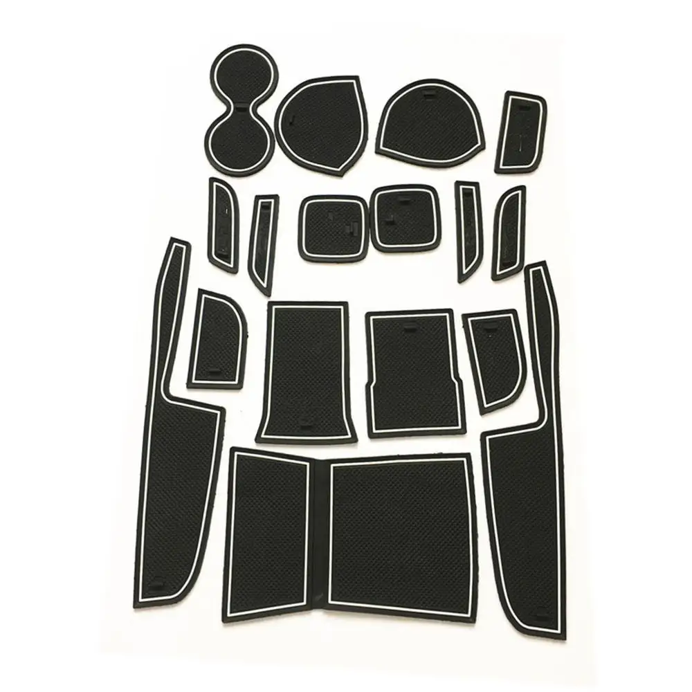 

For 2015 2016 Suzuki Vitara Gate Slot Pad Non-slip Cup Mats Anti Slip Door Groove Mat Interior Car Styling Accessories 17pcs/set