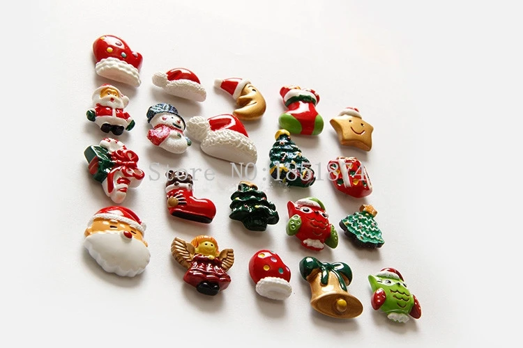 20 шт./партия магниты на холодильник с новогодним Санта Клаусом, креативная Рождественская серия магнитов на холодильник, домашний декор, магнитная наклейка