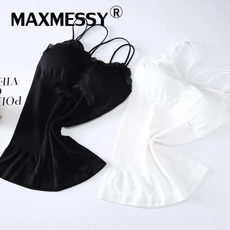 MAXMESSY Sexy Vintage Black Crop Top Camisoles For Women Crochet Lace Tops Hollow Bodycon Crop Camisa Tops Vest B035 MAXMESSY Sexy Vintage Black Crop Top Camisoles For Women Crochet Lace Tops Hollow Bodycon Crop Camisa Tops Vest B035
