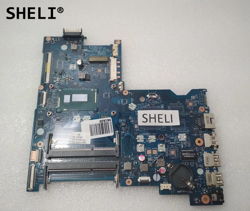 #^Special Price SHELI LA-C701P 815239-501 815239-001 For HP 15-Ac037cl 15-AC Motherboard with i3-4005U CPU AHL50/ABL52