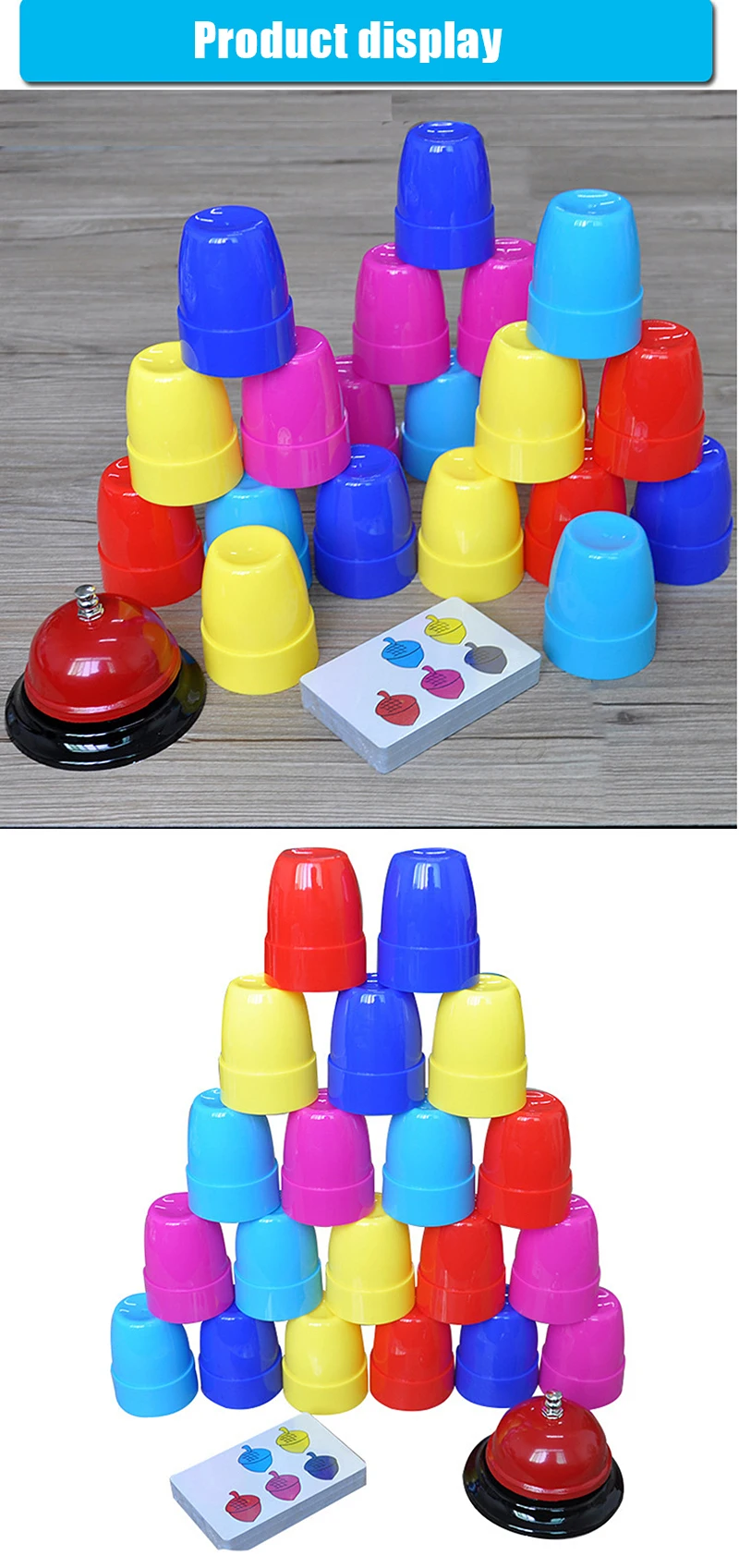 Brain Warfare Quick-пирамида из чашек Детские Настольные игры Обучение матери-детская игра интерактивная игрушка подарок