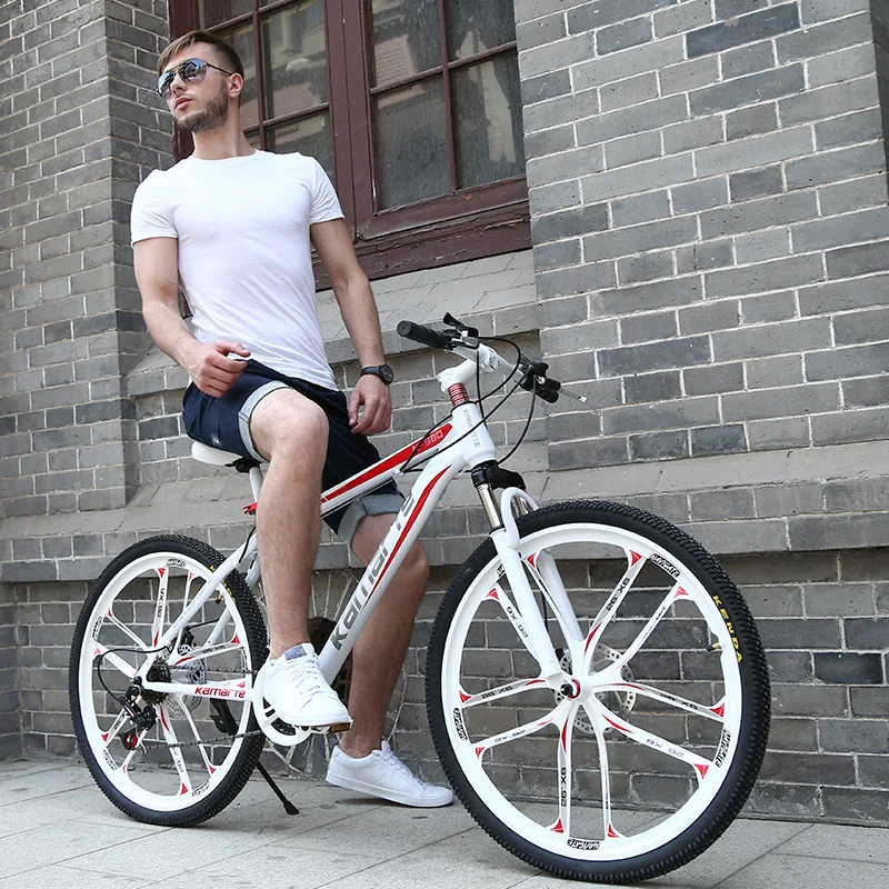 24/26 inch 27 speed top version mountain djustable front fork bike bicycle speed off-road racing shock absorption student bicycl