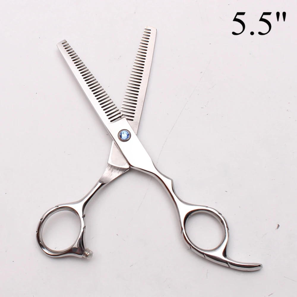 

5.5" 16cm Customized Logo Thinning Scissors Double Side Teeth Professional Hair Scissors Salon Styling Tool Hair Scissors C2001