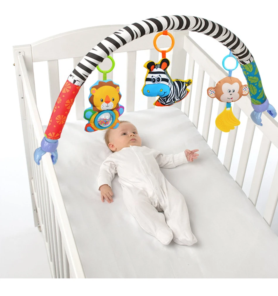 Погремушки для новорожденных, Детские милые игрушки, детская коляска, автомобильный зажим, токарное подвесное сиденье и коляска, игрушки, мобильные развивающие игрушки, 0-12 месяцев