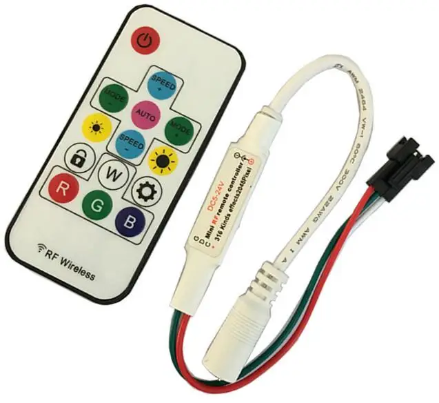 

SP103E; DC12V WS2811/WS2812B/UCS1903/TM1804 LED pixel controller;can control up to 2450 pixels