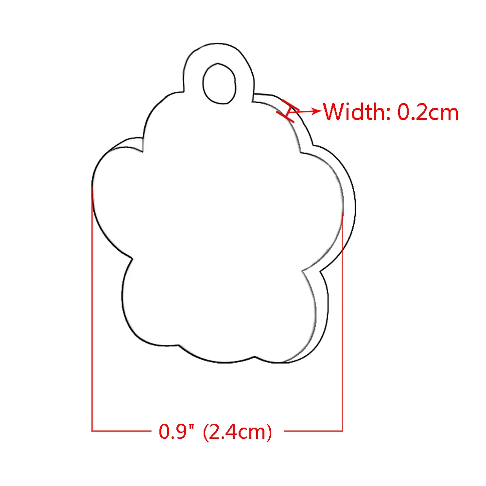 Pet ID Tags Personalized Engraved Dog Cat Puppy Collar Tag Pendant Bone/Paw Glitter