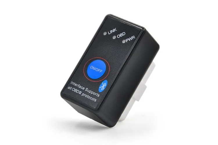 Высокое качество ELM327 мини ELM327 V1.5 Bluetooth OBD2 черный ELM 327 Мощность переключатель OBD2 диагностический сканер для Android Крутящий момент/PC