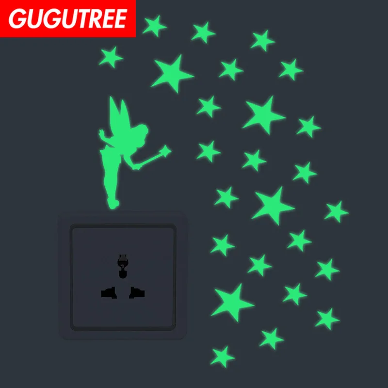 Decorate Diy Glow angel star art wall sticker decoration Decals mural painting Removable Decor Wallpaper LF-73 Decorate Diy Glow angel star art wall sticker decoration Decals mural painting Removable Decor Wallpaper LF-73