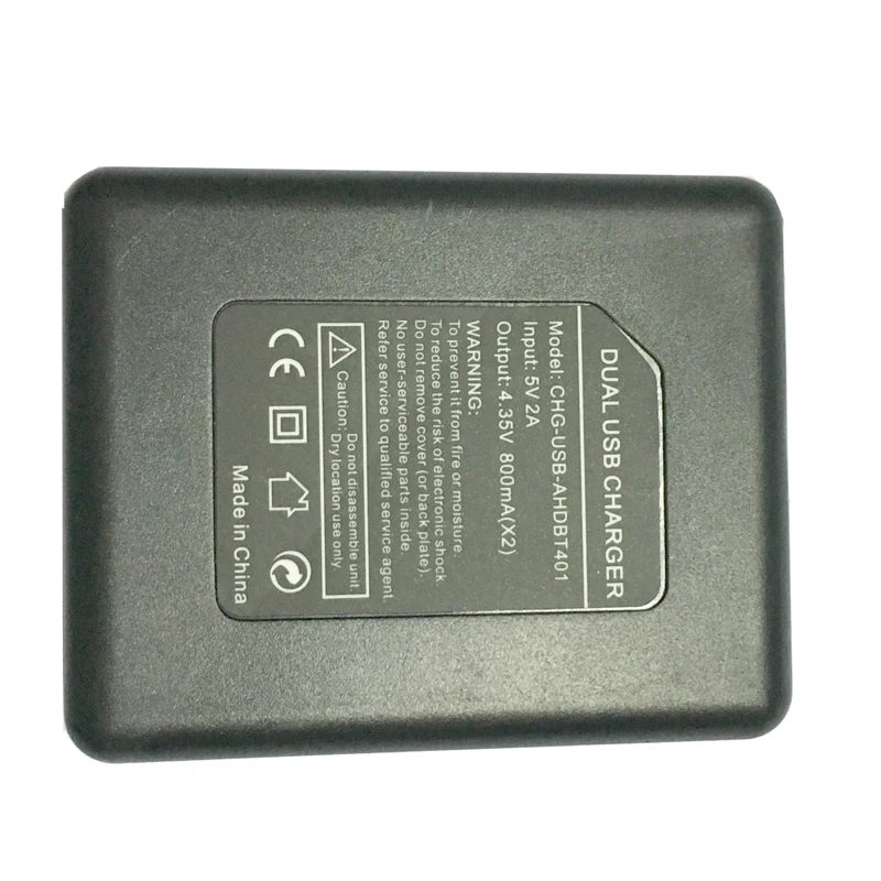 AHDBT-401 зарядное устройство двойной USB зарядное устройство для GoPro Hero 4 Go Pro 4