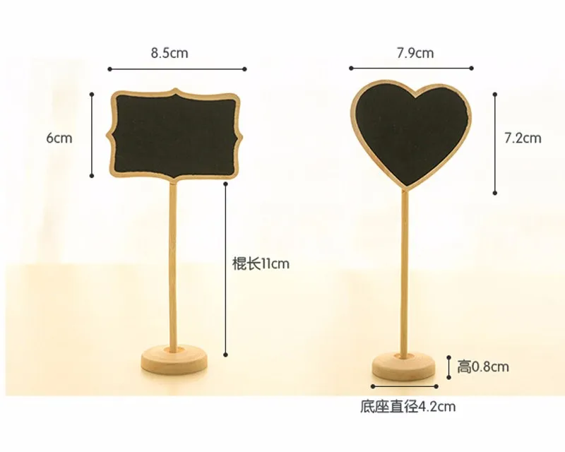 Мини 10 шт/партия цена доска W/Stand вывески направления деревянные Сообщения доска Бесплатная доставка Модная креативная рабочая доска