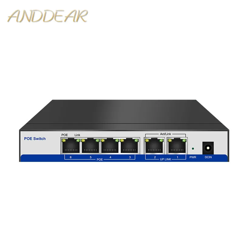 HYY10 CCTV active 4 порта 10/100 м PoE коммутатор питания через Ethernet для POE IP камеры системы