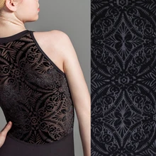 Трикотажные Четыре способа растянуть сожженных бархат флокированные ткани для дивана для Платье для танцев и для мужчин и женщин