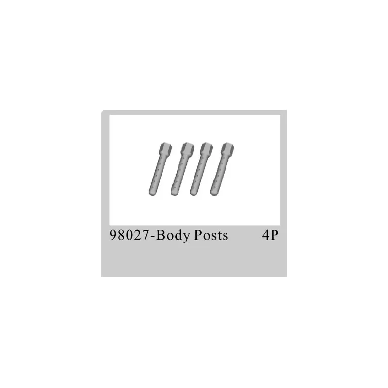 

HSP RACING SPARE PARTS ACCESSORIES 4PCS BODY POSTS 98027 FOR 1/8 SCALE ELECTRIC POWERED CRAWER RC CAR 94880T2