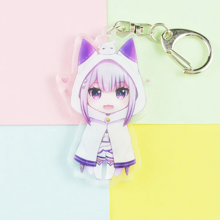 

Zero kara Hajimeru Isekai Seikatsu Rubber Resin Kawaii PVC Keychain 2019