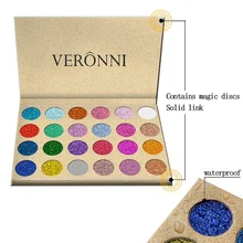 Сексуальные алмазные радужные косметические тени для век магнит матовые тени для век инъекции прессованные блестки одиночный теней для век макияж 24 цвета