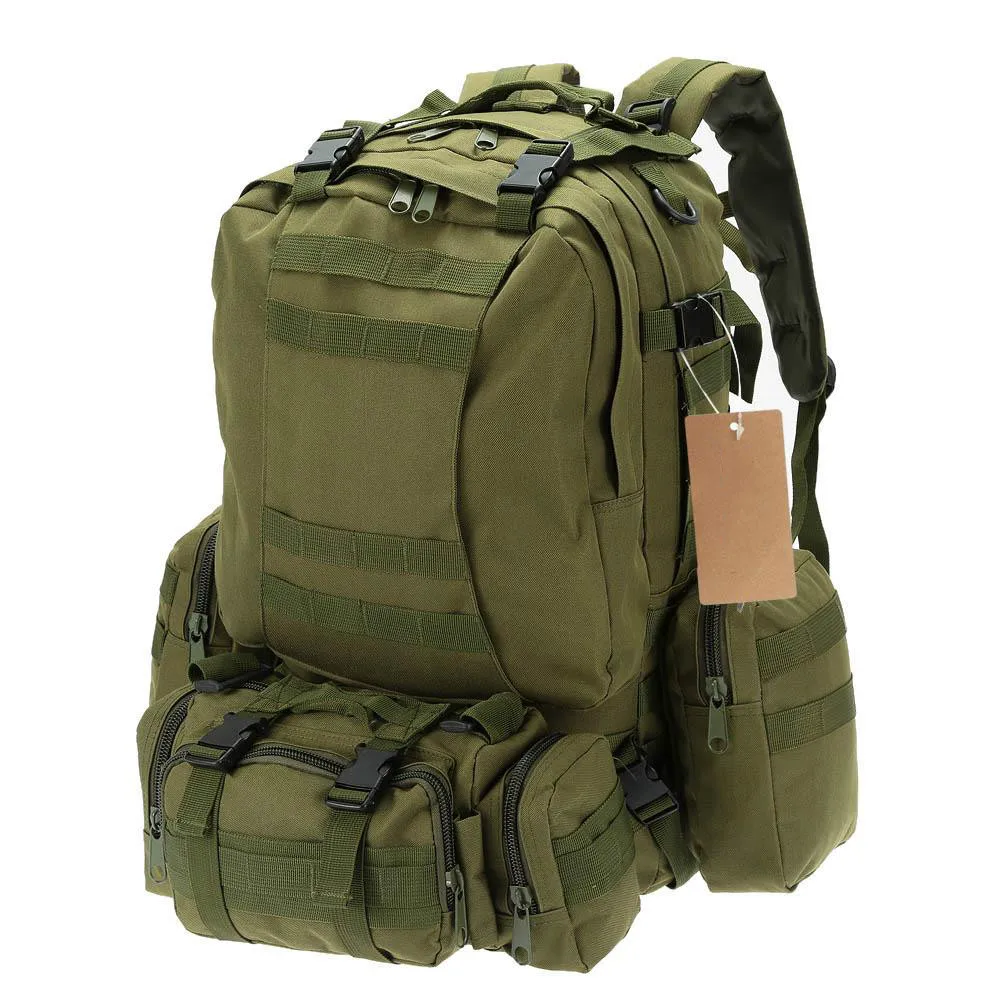 50L Camping Bags Outdoor Military Molle Tactical Bag Rucksack Backpacks