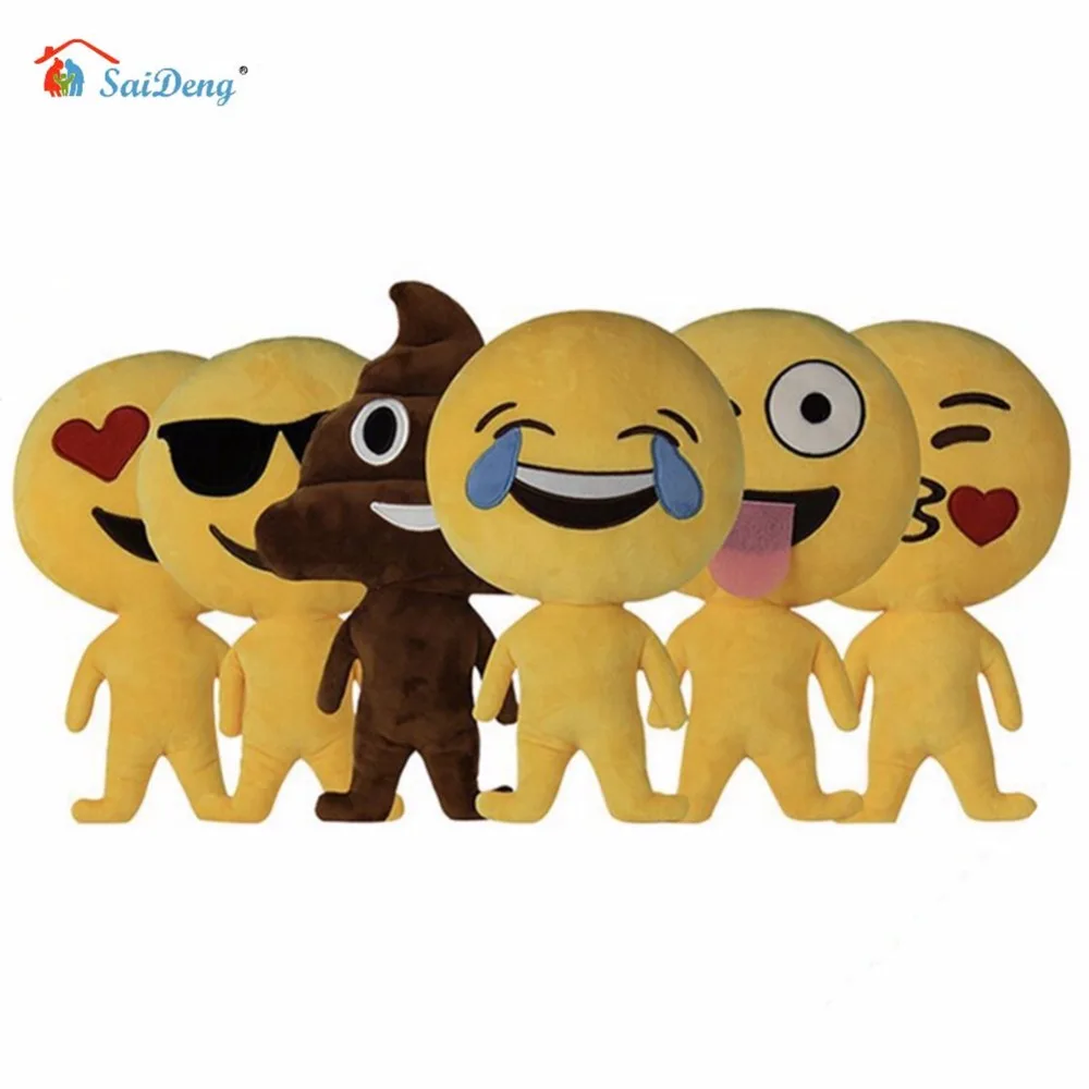 SaiDeng Emoji Doll Emoticon Cushion Pillow Soft Plush Pillows Home
