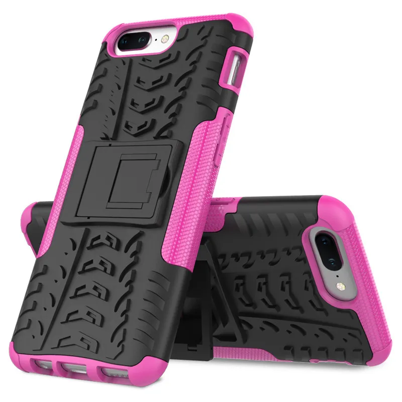 OnePlus 5 Case Tire Tough Rugged Dual Hybrid Hard Stand Duty Armor Phone Case For One Plus Five A5000 TPU+PC Fundas Capa w Stand (8)
