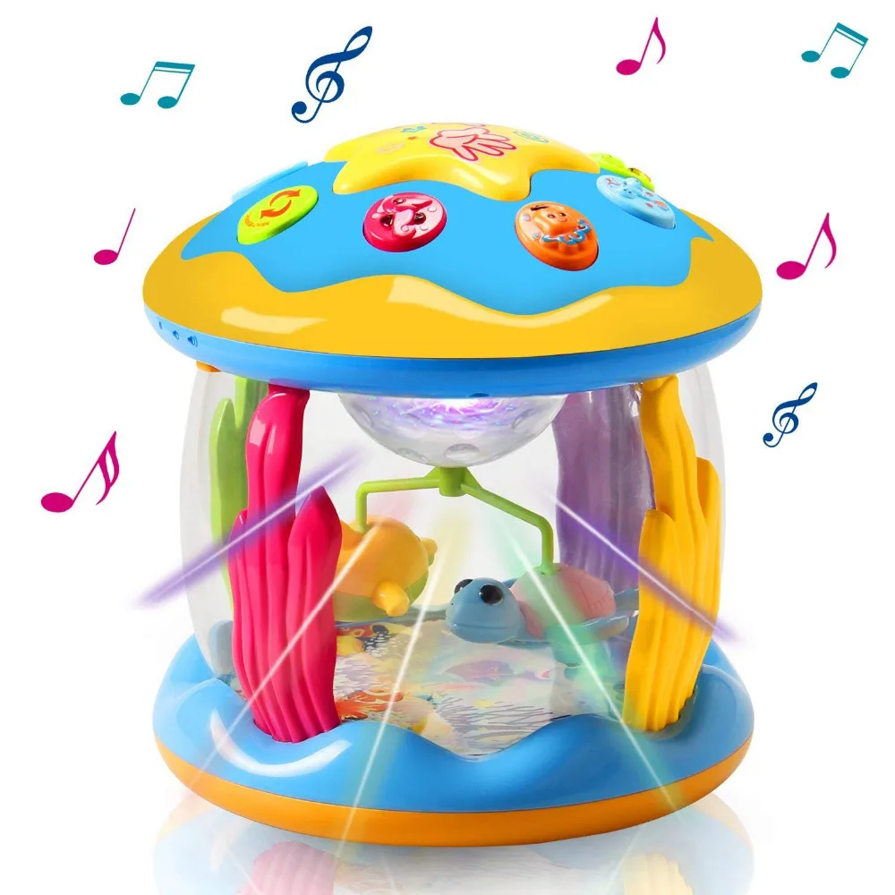 Litchi Baby Toys Ocean Park вращающийся проектор различные успокаивающие музыка и свет