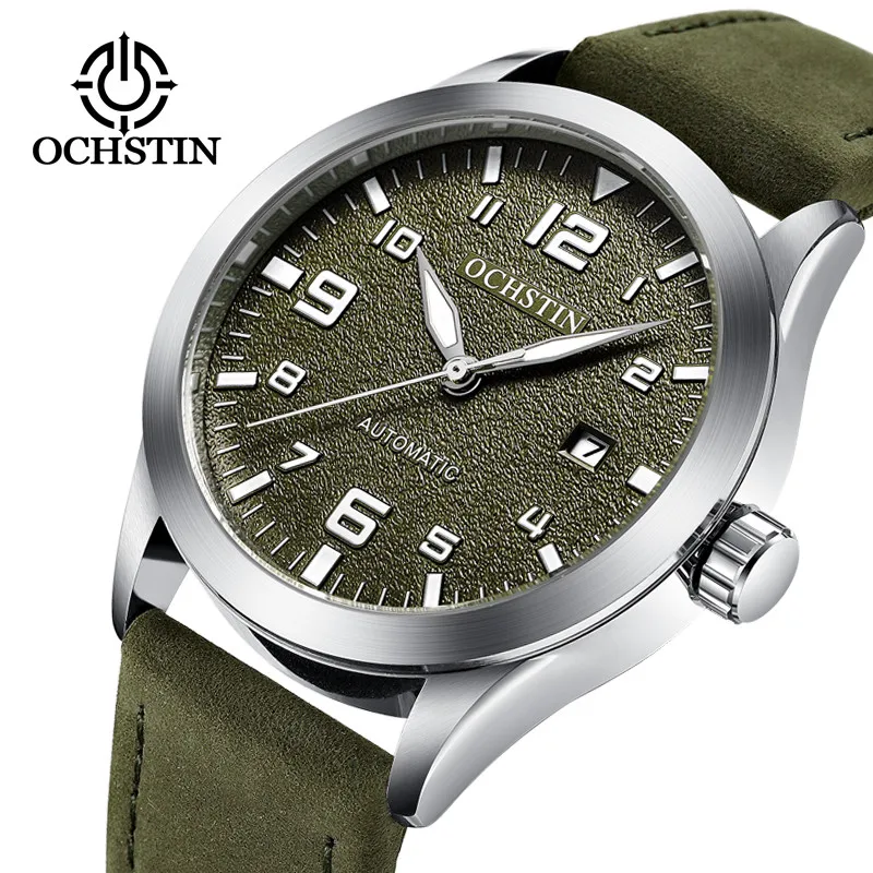 OCHSTIN Automatic Mechanical Mens Watch Top Brand Luxury Sport Army