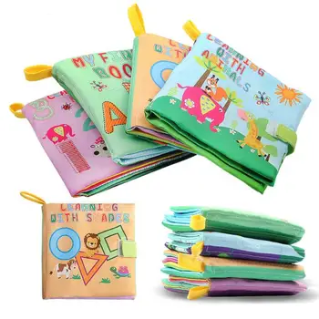 

Cloth Baby Book Intelligence Development Educational Toy Soft Cloth Learning Cognize Books YH1380
