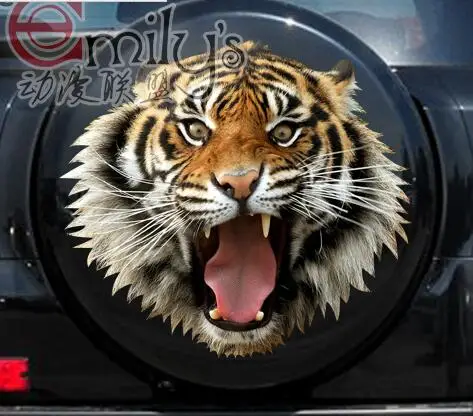 After Tiger stickers for RAV4 FOR ECOSPORT spare tire spare tire car stickers affixed trunk 50-55 cm