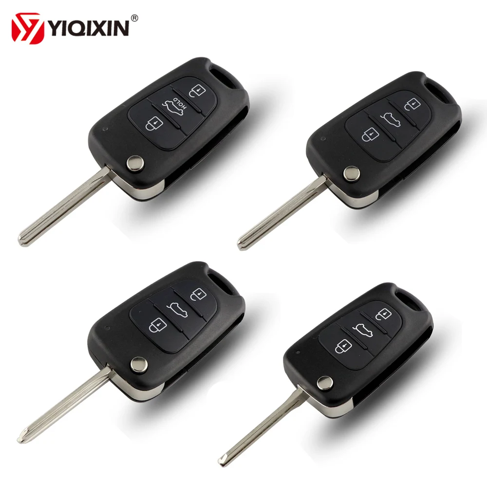 

YIQIXIN 3 Buttons Flip Folding Remote Car Key Shell Case For Kia Cerato Sportage K2 K3 K5 For Hyundai I30 IX35 Key Shell