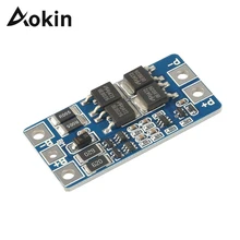 Aokin 2S 10A 7.4V 18650 Lithium Battery Protection Board 8.4V Balanced Function Overcharged Protection 18650 Charger Module 2s