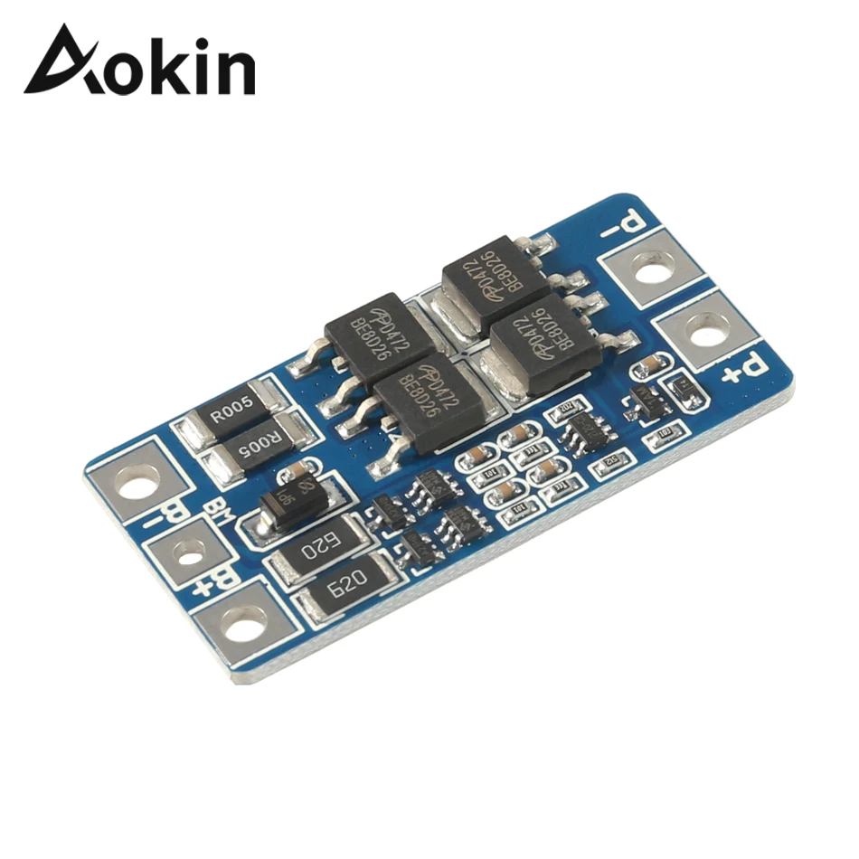 Защитная плата Aokin 2S 10A 7 4 В 18650 для литиевых батарей 8 в сбалансированная функция