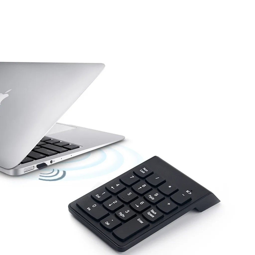 Беспроводная миниатюрная USB клавиатура VOBERRY 2 4 ГГц 18 клавиш цифровая для ПК