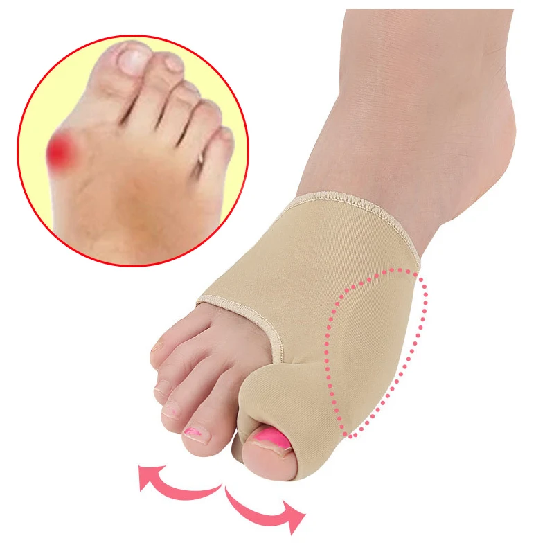 

1Pair Big Bone Bunion Corrector Orthopedic Hallux Valgus Corrector Pedicure Socks Toe Separator Orthotics Pain Relief Foot Care