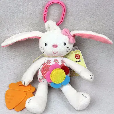 Новая детская игрушка мягкий плюшевый кролик детская погремушка кольцо колокольчик кроватка подвесная игрушка животное