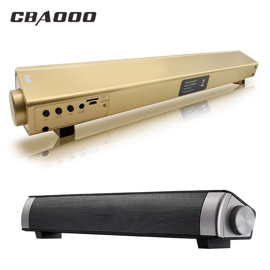 

CBAOOO S08 Computer Bluetooth Speaker 12w Wireless Speaker Amplifier HIFI 3D Stereo Sound Bar with Mic USB TV fone de ouvido