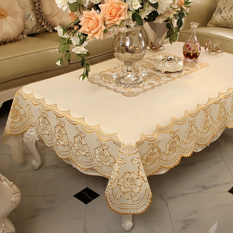 

PVC Plastic tablecloth waterproof anti-scalding oil-proof disposable tablecloth European rectangular coffee table tablecloth