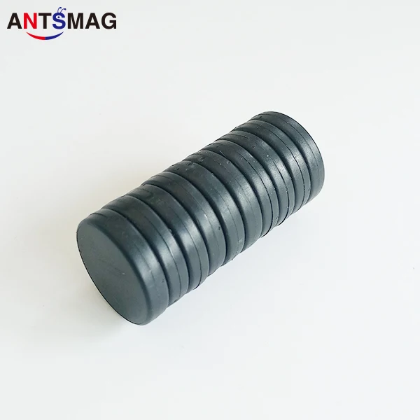 6 шт. водонепроницаемые магниты, небьющиеся с пластиковым покрытием N52 неодимовые Дисковые магниты, d20x5.0 мм(13/1" X3/16" - Цвет: Black