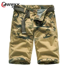 Мужские шорты-карго в стиле милитари классные летние армейские зеленые хлопковые шорты мужские свободные шорты с несколькими карманами мужские повседневные брюки шорты