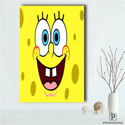

Custom _spongebob_ (1) Poster Print Cloth Fabric Wall Poster Print Silk Fabric Room Decor Poster#181018-4-146