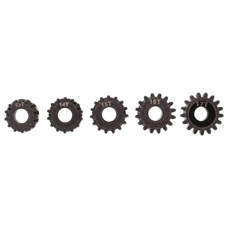 

High Quality 5pcs Durable 32DP 5mm 13T 14T 15T 16T 17T Motor Gear Combo Set for 1:10 RC Car Brushed Brushless Motor