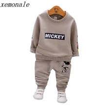 Spring Autumn Baby Boys Clothes Full Sleeve T shirt And Pants 2pcs Cotton Suits Children Clothing