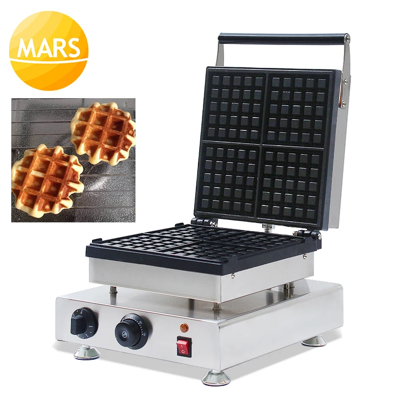 Марс вафельница для льежских вафель машина 110v 220v электрическая машина для приготовления бельгийских вафель железная вафельница