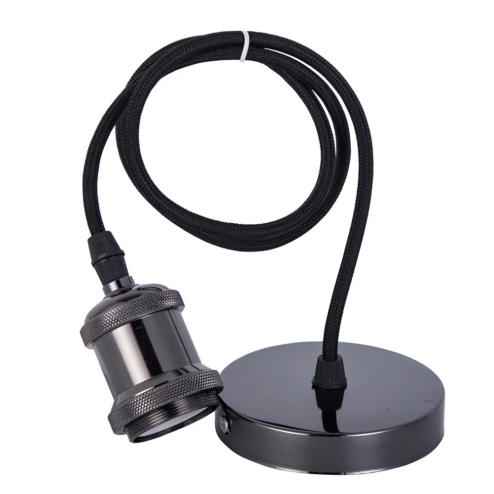 

110V/220V Bulb Holder Vintage Edison Lamp Base Holder E27 Retro Lamp Holder Pendant Bulb Light Socket 6 colors