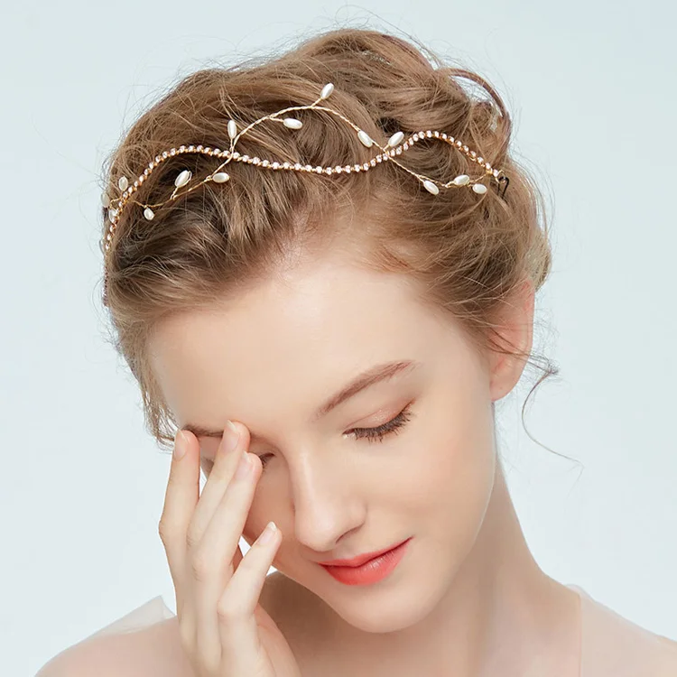 MD204 pearl bridal Vine  (8)